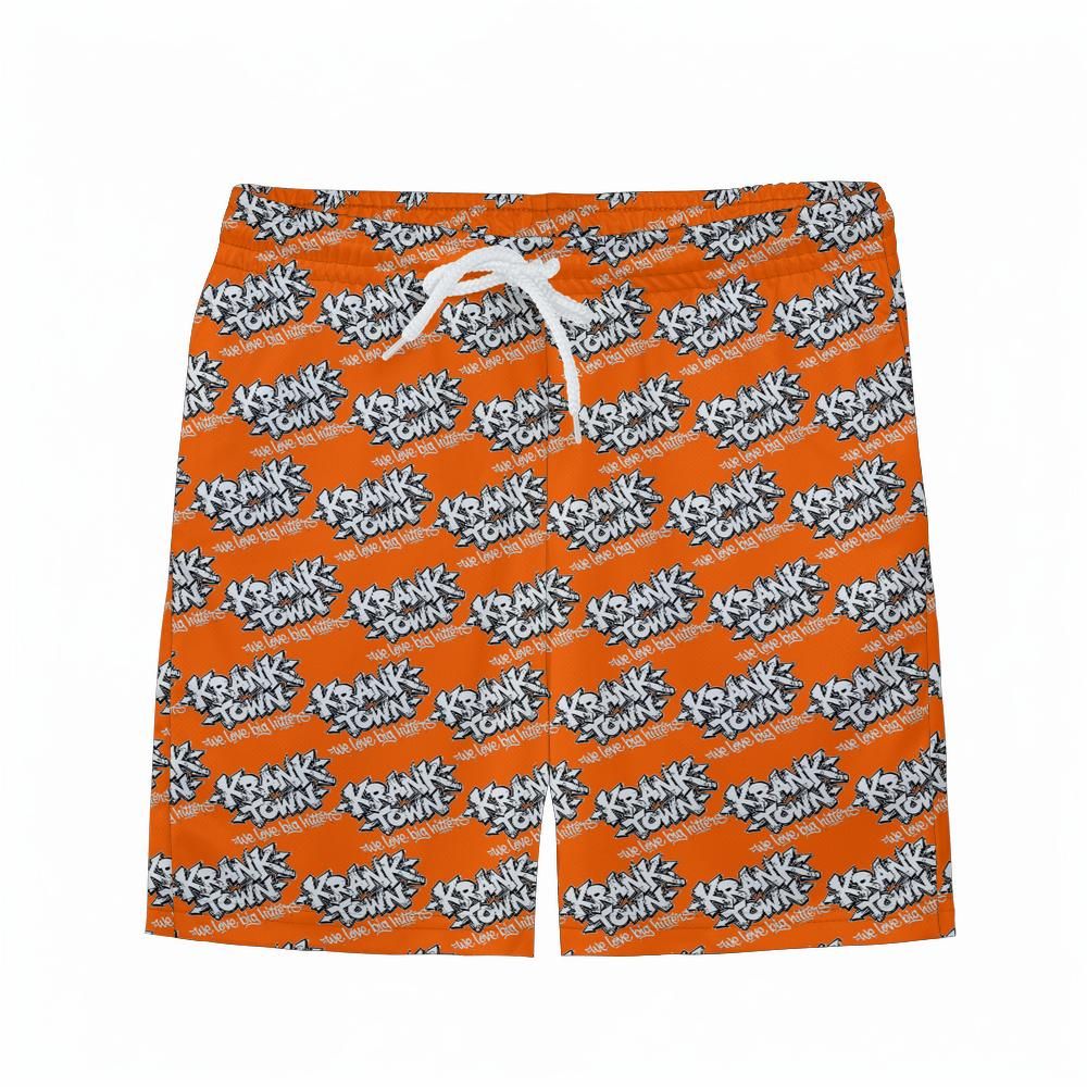 Graffiti - Youth Athletic Shorts - Orange