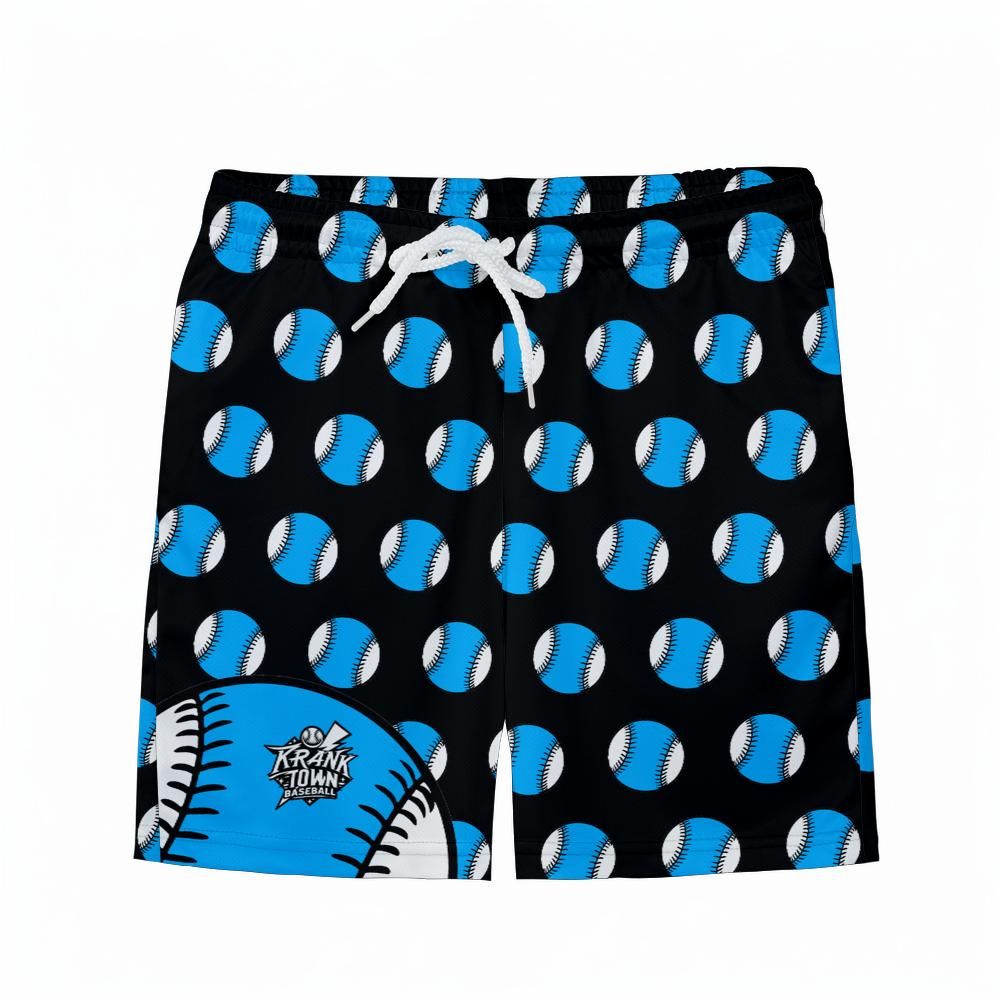 Fastball - Neon - Youth Athletic Shorts - Blue
