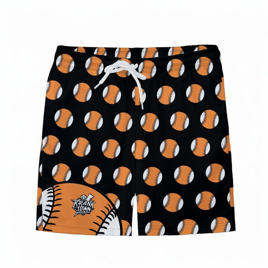 Fastball - Neon - Youth Athletic Shorts - Orange