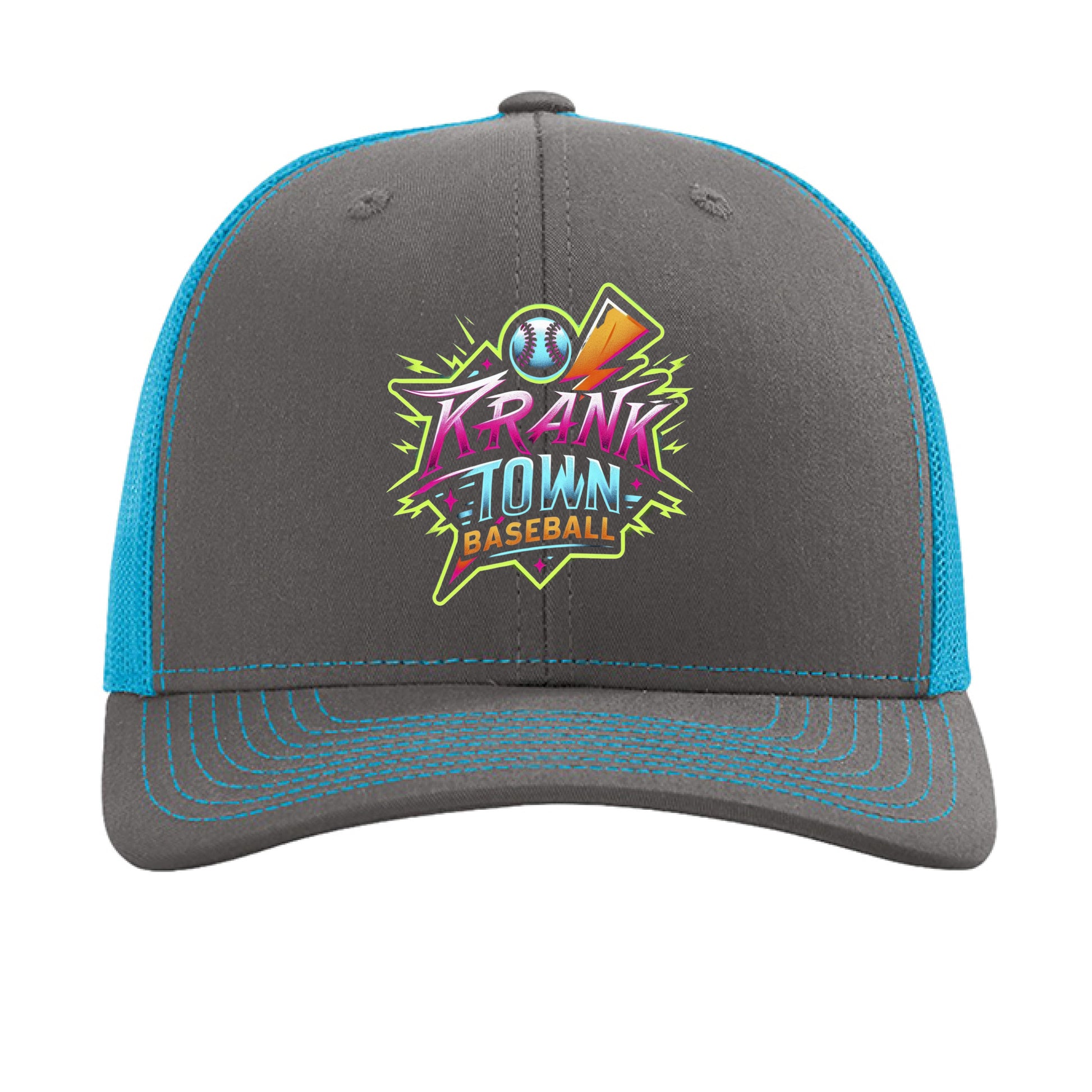 Charcoal/ Neon Blue - FRONT