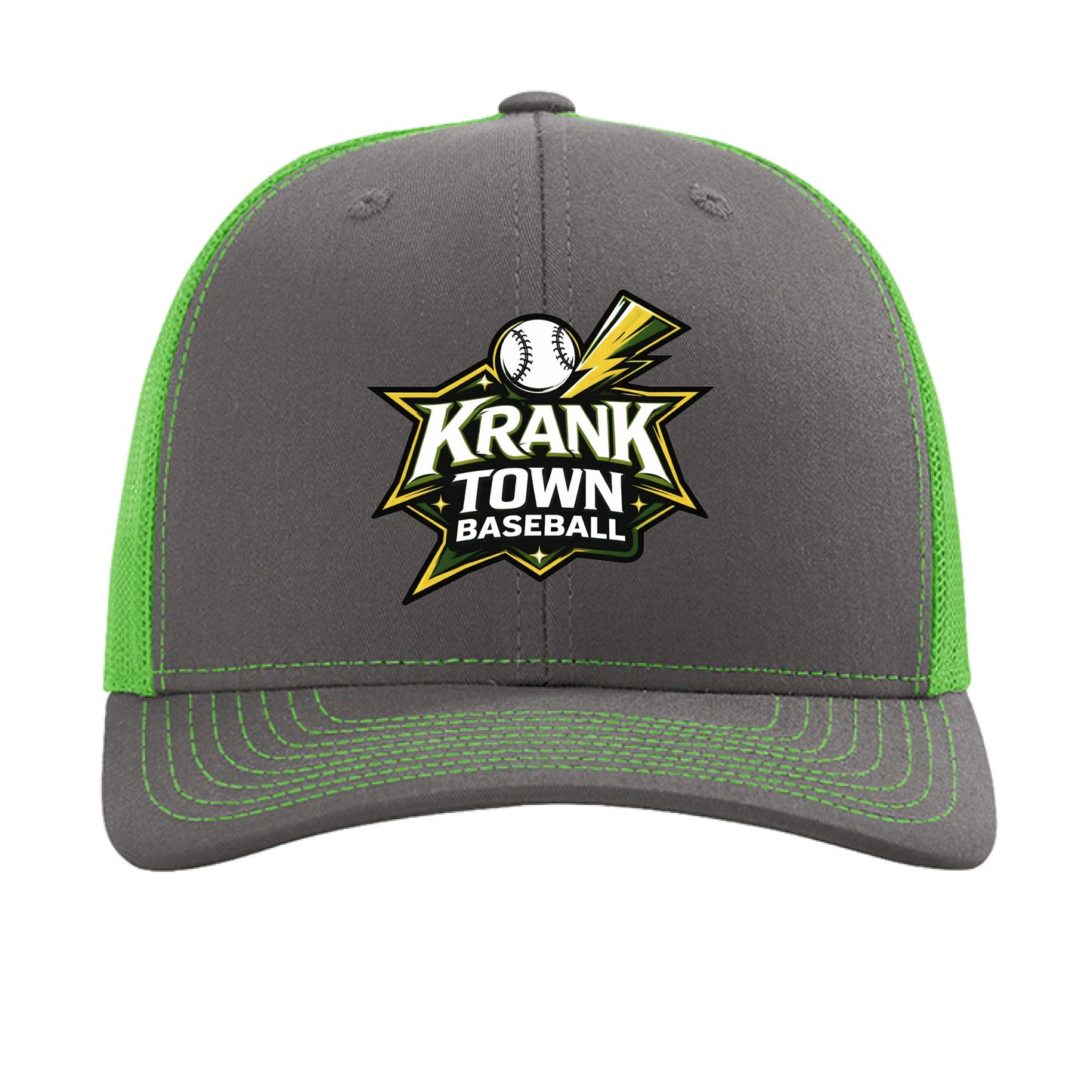 Charcoal/ Neon Green - FRONT