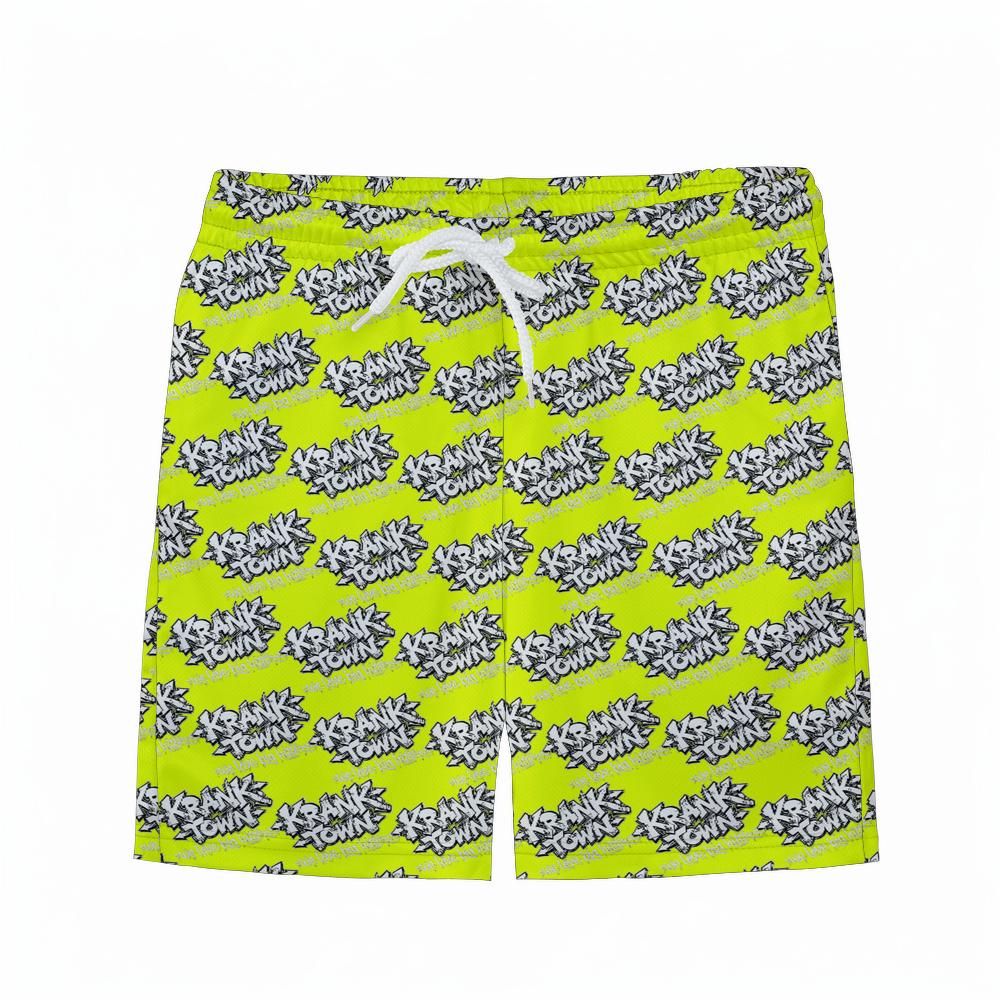Graffiti - Youth Athletic Shorts - Yellow