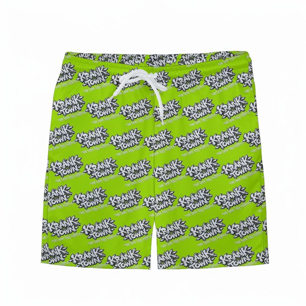 Graffiti - Youth Athletic Shorts - Neon Green
