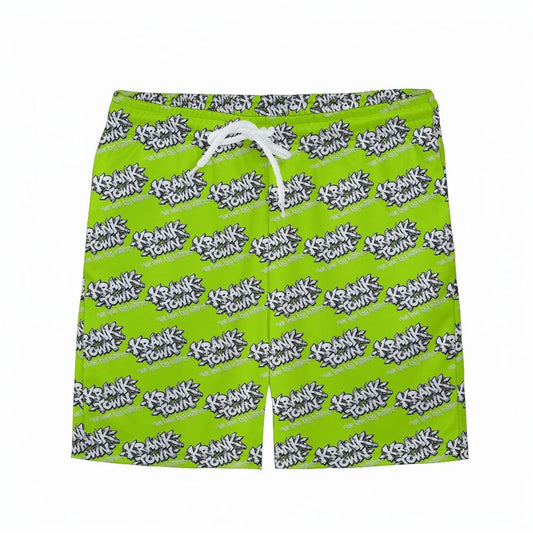 Graffiti - Youth Athletic Shorts - Neon Green
